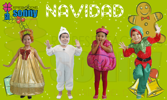 Catalogo de disfraces infantiles de navidad