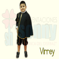 disfraz infantil de virrey espaol conquistador hernan cortez diego de montemayor para fiestas patrias