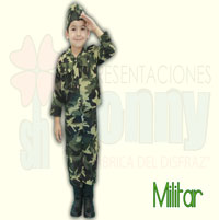 disfraz infantil de militar