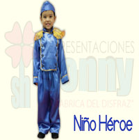 disfraz infantil de  nino heroe