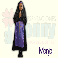 disfraz infantil monja