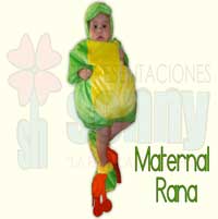 disfraz maternal de rana