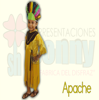 disfraz infantil de apache, disfraz infantil de apache