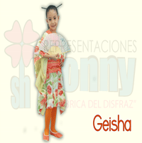 disfraz infantil de geisha, disfraz infantil de geisha