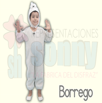 disfraz infantil de borrego, disfraz infantil de borrego