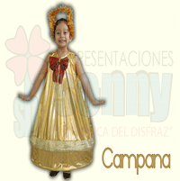 Disfraz infantil campana Disfraz infantil campana