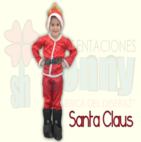 disfraz infantil de nuevo leon, disfraz infantil de santa claus