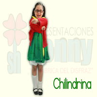 disfraz infantil de chilindrina