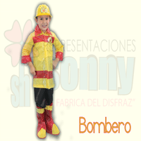 disfraz de bombero