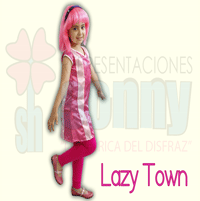 disfraz infantil de lazy town