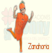 disfraz infantil de zanahoria