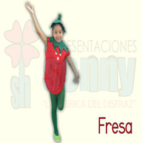 disfras infantil de fresa