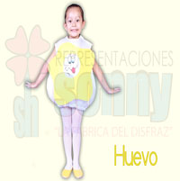 Disfraz infantil de Huevo