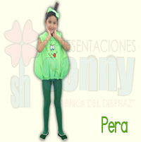 disfraz infantil de pera