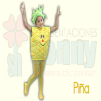 disfraz infantil de piña
