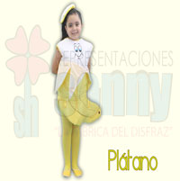disfraz infantil de platano