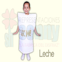 disfraz infantil de leche