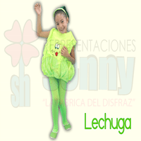 disfraz infantil de lechuga, disfraz infantil de lechuga