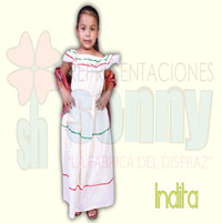 Disfraz infantil indita Disfraz infantil indita