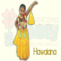 disfraz infantil de hawaiana