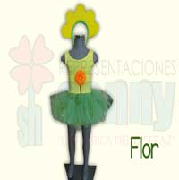 disfraz infantil de flor