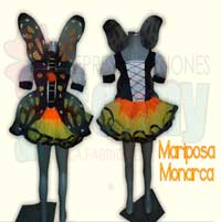 disfraz infantil de mariposa monarca