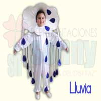 Disfraz infantil de lluvia Disfraz infantil de lluvia